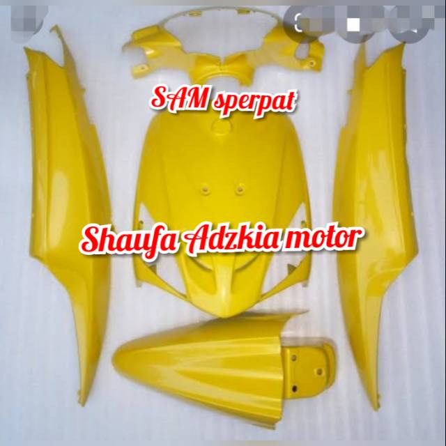 #terbbaru# cover body alus mio sporty kuning / mio lama 2005 2006