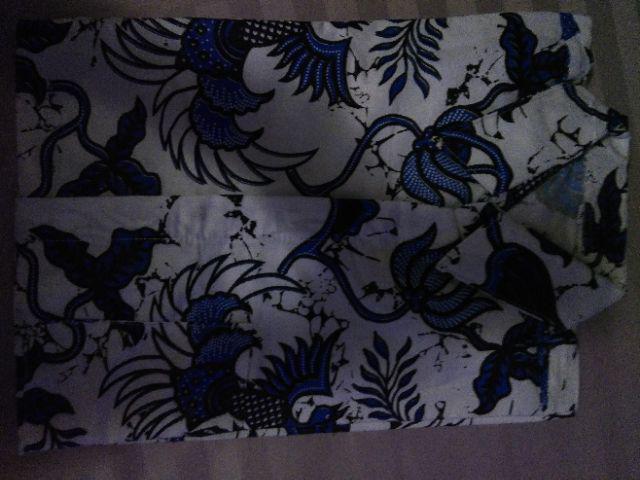 022 Zahira Batik Hrb026 Kenongo Hem Kemeja Batik Pria Lengan Pendek  Katun Primis Halus M L Xl