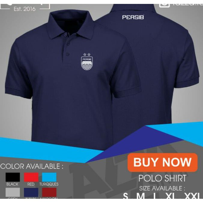 Jual Kaos Polo Shirt Obral Baju Kerah Persib Bandung Bobotoh Polos ...