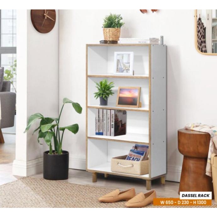 Lemari Kayu Minimalis / Rak Buku Kayu Minimalis