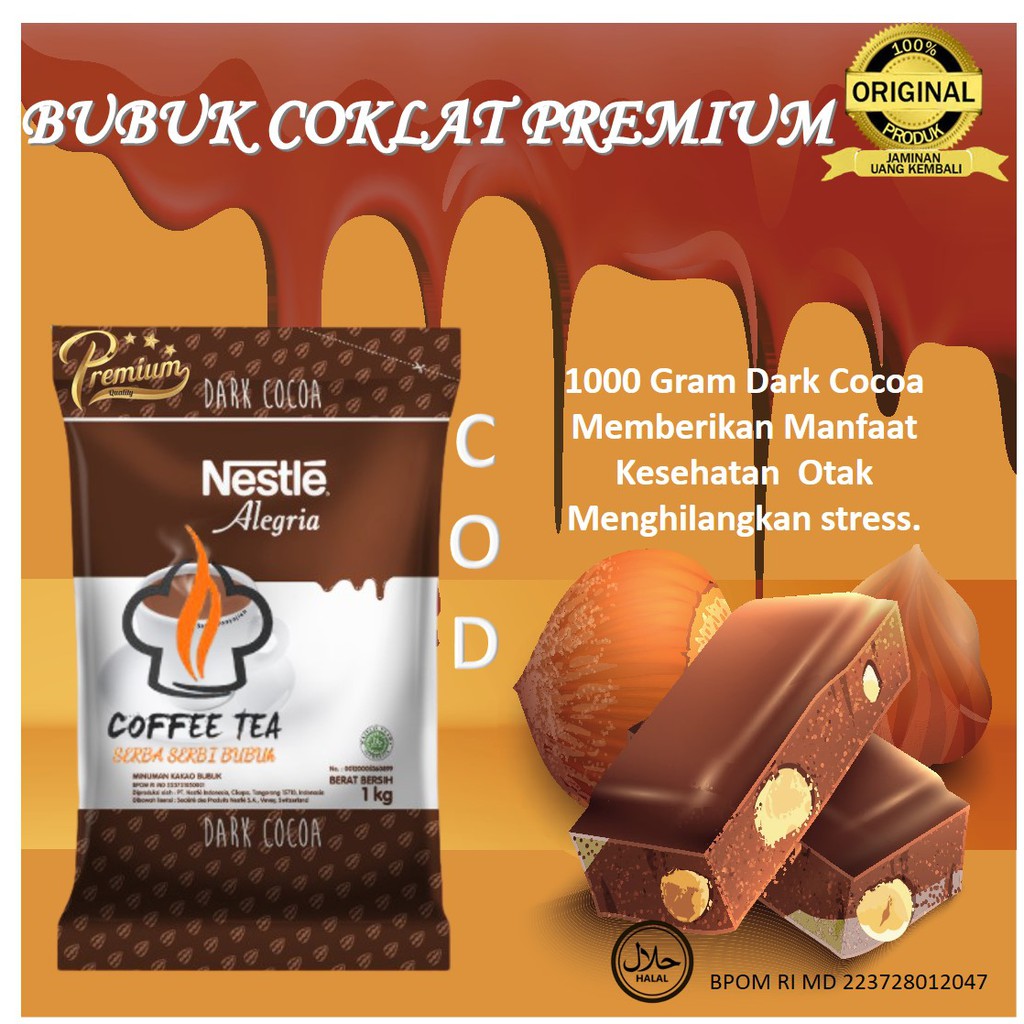 

Bubuk Minuman Rasa Coklat Dark Chocolate Cocoa Premium 1 Kg