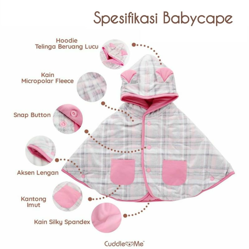 BabyCape CuddleMe Mantel Bayi Jaket Bayi Selimut Bayi Jaket Anak Cuddle Me