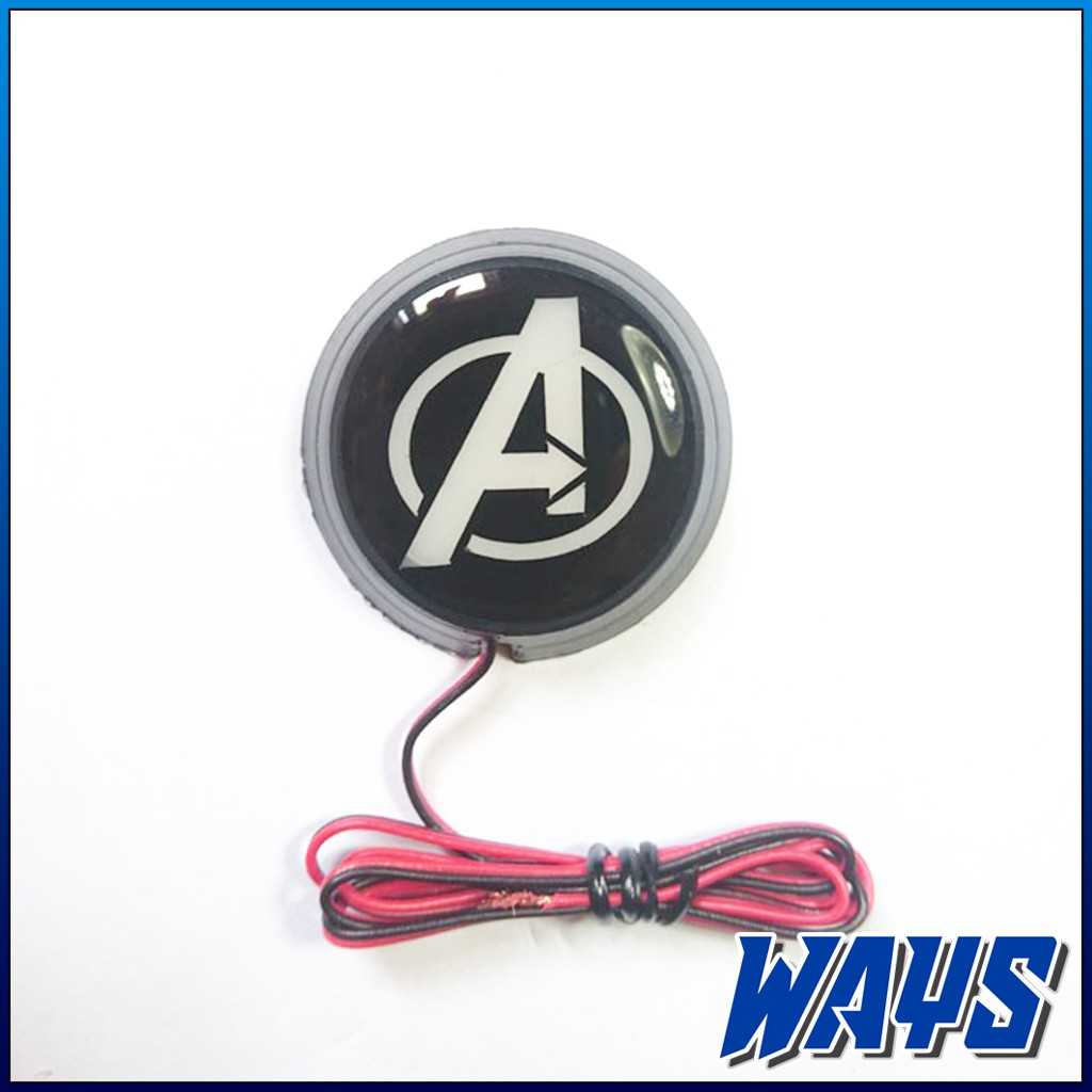 [L235] Emblem Logo 3D Lampu LED Variasi Universal Motor Mobil