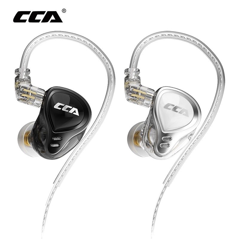 Cca CA16 Pro Headset Earphone Kabel 7BA + 1DD Hybrid Teknologi 16 Unit Bass HiFi Dengan Mic