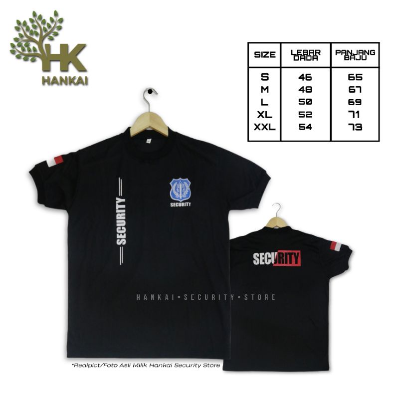 T-Shirt Kaos Security kaos Satpam Terbaru Kaos Security Hitam dalaman  Keren 2022