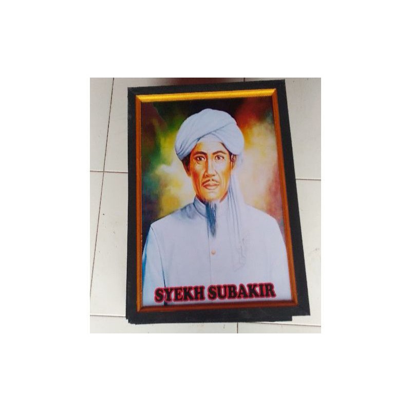syekh subakir yg penumbal tanah jawa +bingkai 35×53cm