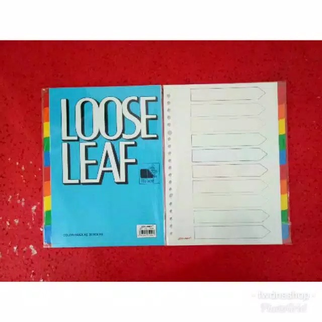 

Unik Pembatas Binder Kertas A5 (20Ring) Terbatas