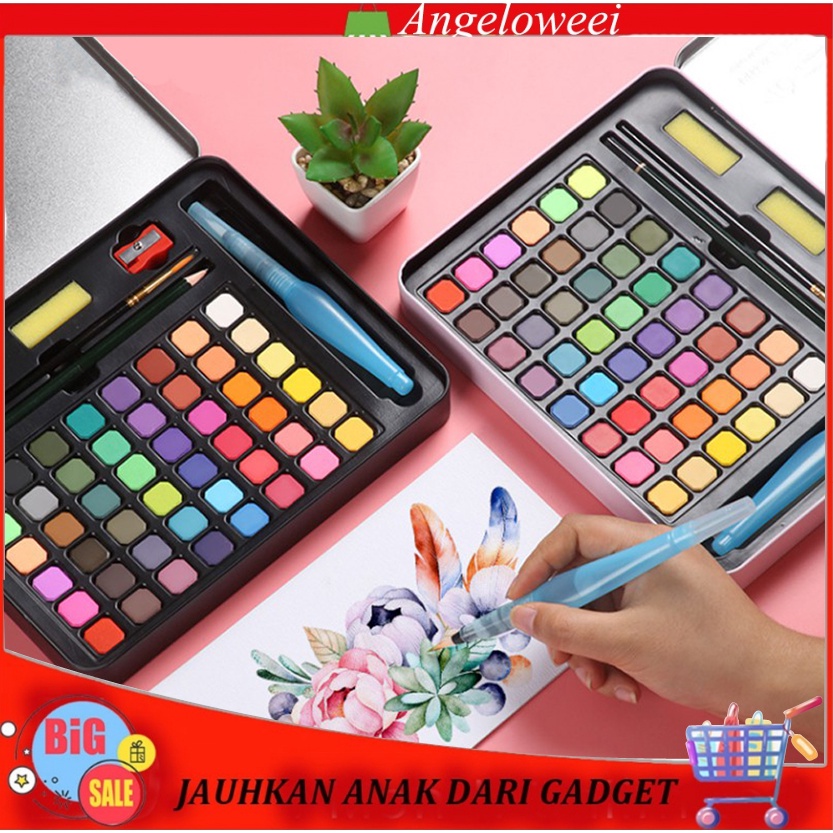 

TERBARU 36/48Water Color Set - Alat Cat Air Set (Termasuk Kuas dan Kertas Gambara