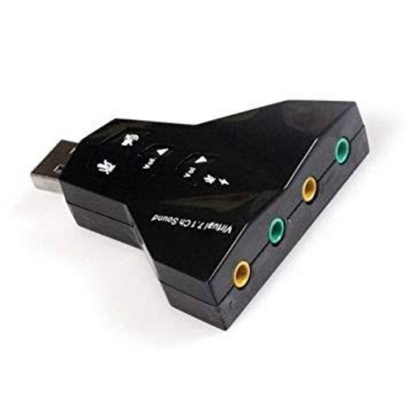 USB 7.1 Channel Sound Card Adapter / USB Soundcard Aeroplane / USB Soundcard Pesawat