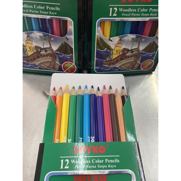 

Pensil warna Joyko CP-107 / 12 warna pendek