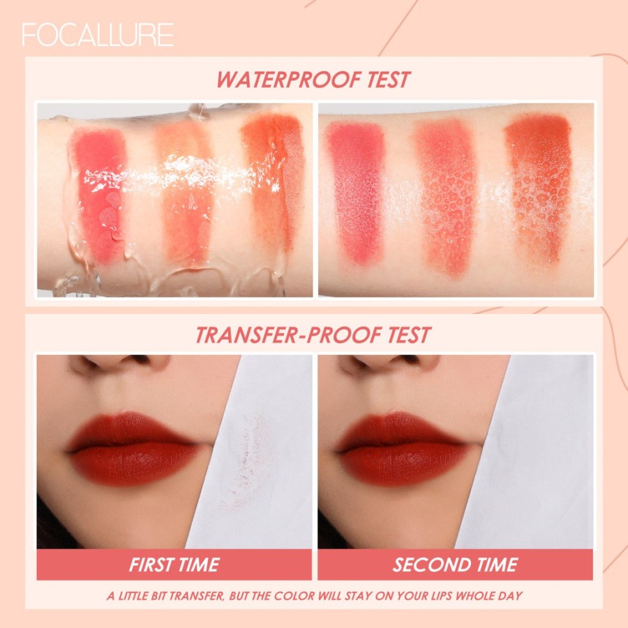 ★ BB ★ FOCALLURE Velvet Smooth Lip Glaze - Matte Nude  FA 196 | FA196
