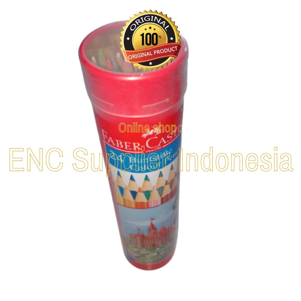 

fabercastell 24w pensil 24 warna kaleng faber castell classic panjang round tin color per set - enc.sup