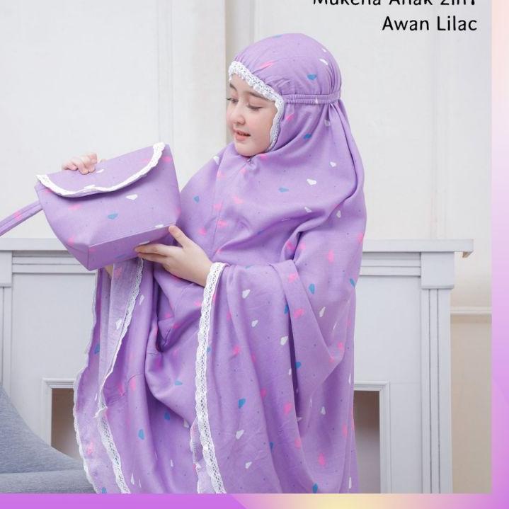 Stok terbatas.. vien.id - Mukena Anak Tanggung umur 8 9 10 11 12 tahun Katun Rayon / Mukena anak 2in