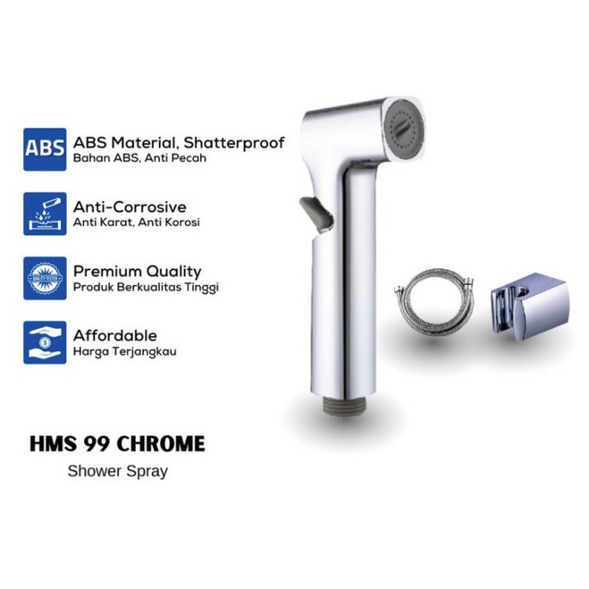 Hemmen Jet Shower Spray Set HMS 99 - Chrome