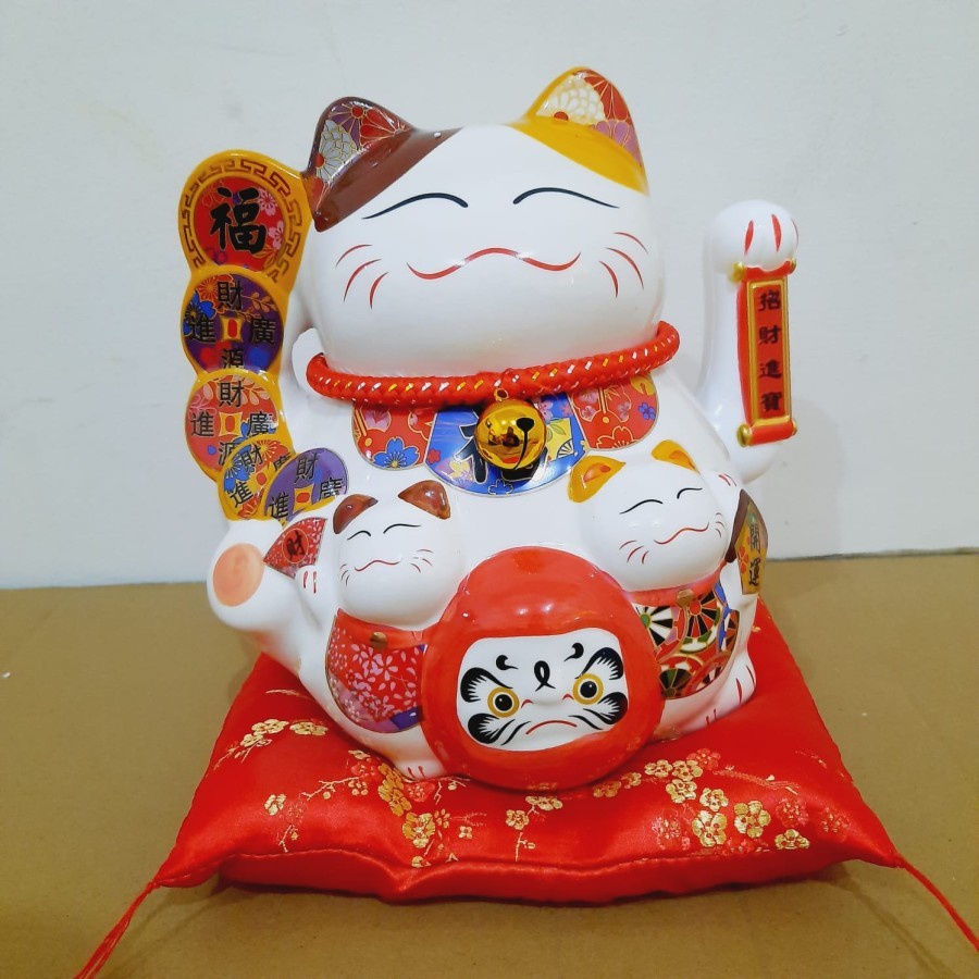 PAJANGAN KUCING LUCKY CAT MANEKI NEKO KADO MURAH MANEKI