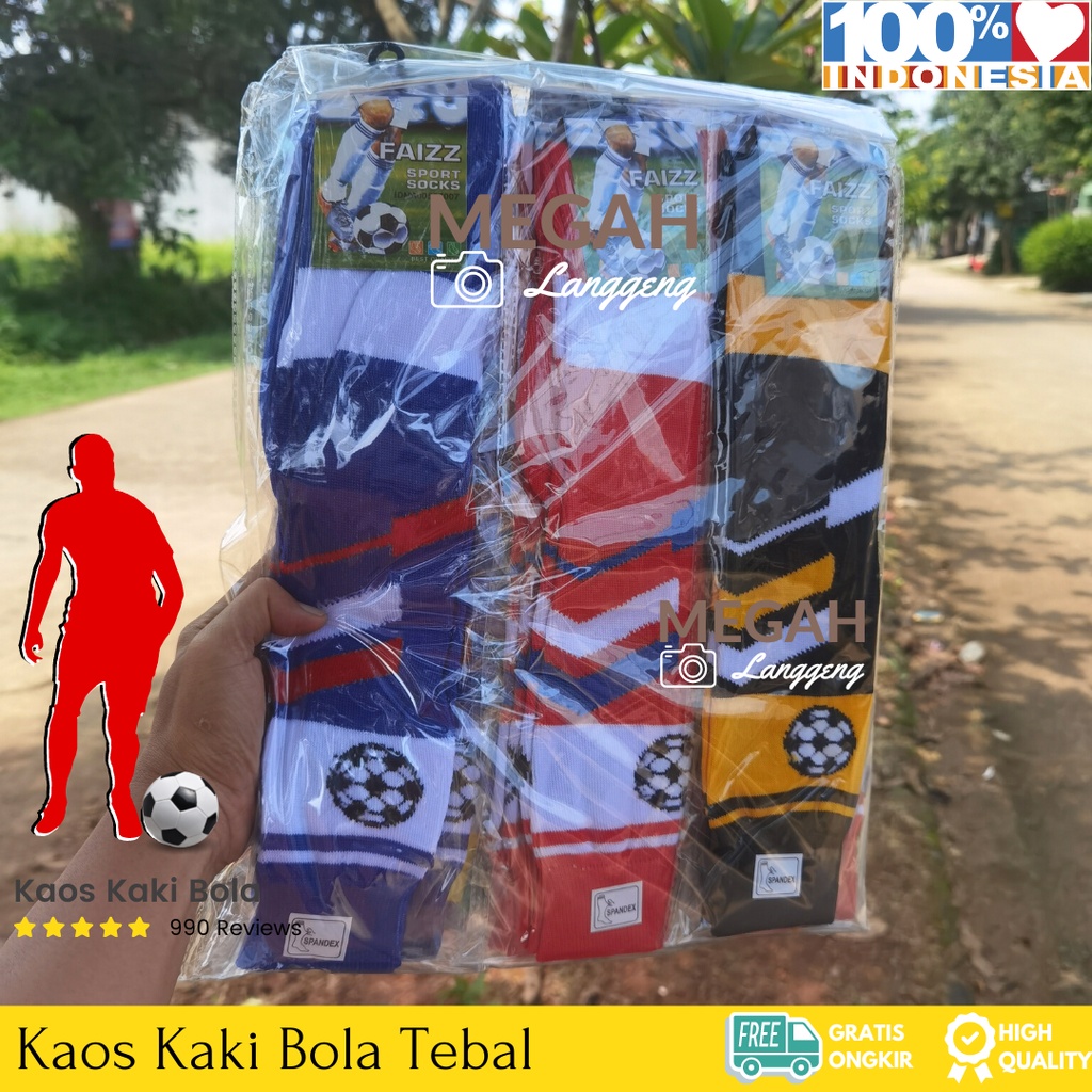 GROSIR 1 LUSIN KAOS KAKI SEPAK BOLA TEBAL- KAOS KAKI PANJANG SEPAK BOLA TEBAL/ FUTSAL/ KAOS KAKI BOLA PANJANG - KAOS KAKI PRIA PANJANG /KAOS KAKI BOLA DEWASA /KAOS KAKI FUTSAL /KAOS KAKI ORIGINAL /KAOS KAKI TEBAL PANJANG /KAOS KAKI OLAH RAGA PRIA