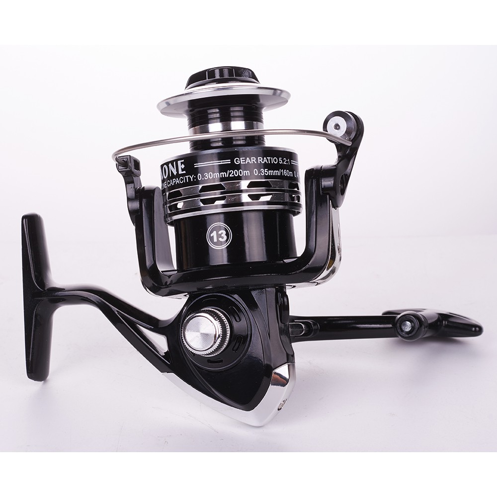 Gulungan Pancing Reel Pancing DS 2000 Dark Spider 12+1 Ball Bearing Metal Spool Fishing Spinning