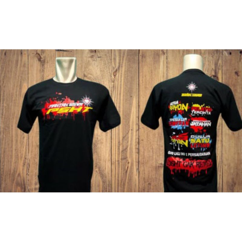 Kaos Distro Mantan Siswa PSHT Kaos Sablon Plastisol Kaos Lengan Pendek PSHT