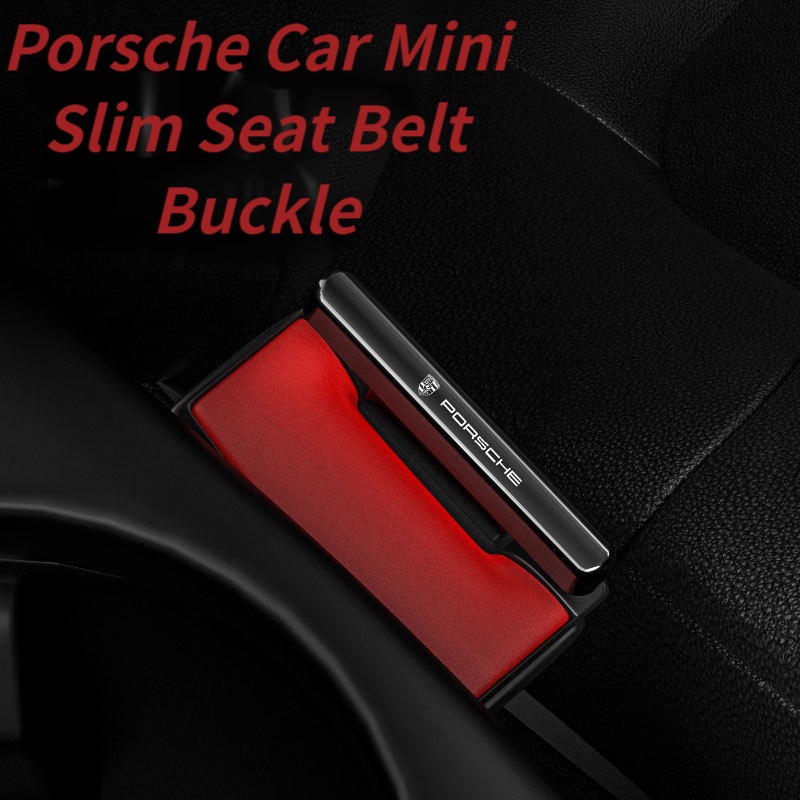 Porsche Gesper Sabuk Pengaman Mobil mini ultra Tipis Bahan zinc alloy Untuk Cayenne Tiger Palamela 718
