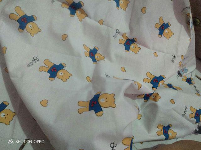 Lovely Bear - Kain Sprei Katun Lokal Meteran Star Bintang Kecil