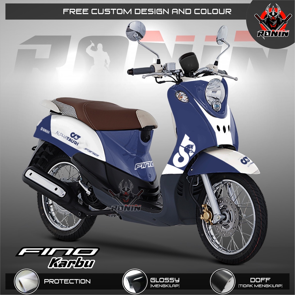 Sticker Decal Full Body Fino Karbu Fino Lama Motif Alphatauri