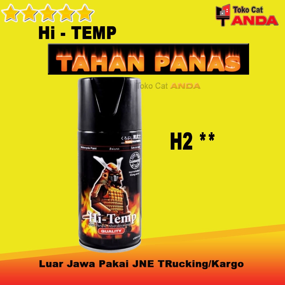 Samurai Paint Hitemp - Cat Tahan Panas Balck hitam knalpot - Cat Knalpot - Pilok tahan Panas