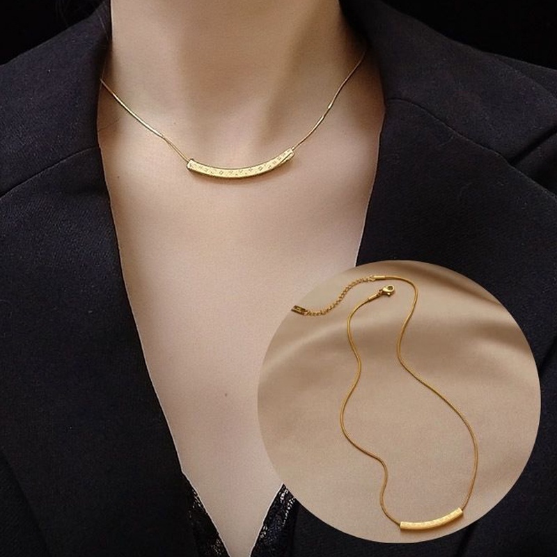 SANGCAKRA COD - Kalung Titanium Wanita Model Terbaru 2023 - Kalung Titanium Anti Karat Anti Luntur - KL4