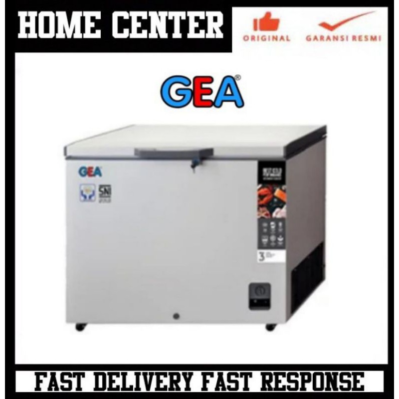 GEA AB336 CHEST FREEZER GEA 330 LITER FREEZER BOX PEMBEKU AB336R