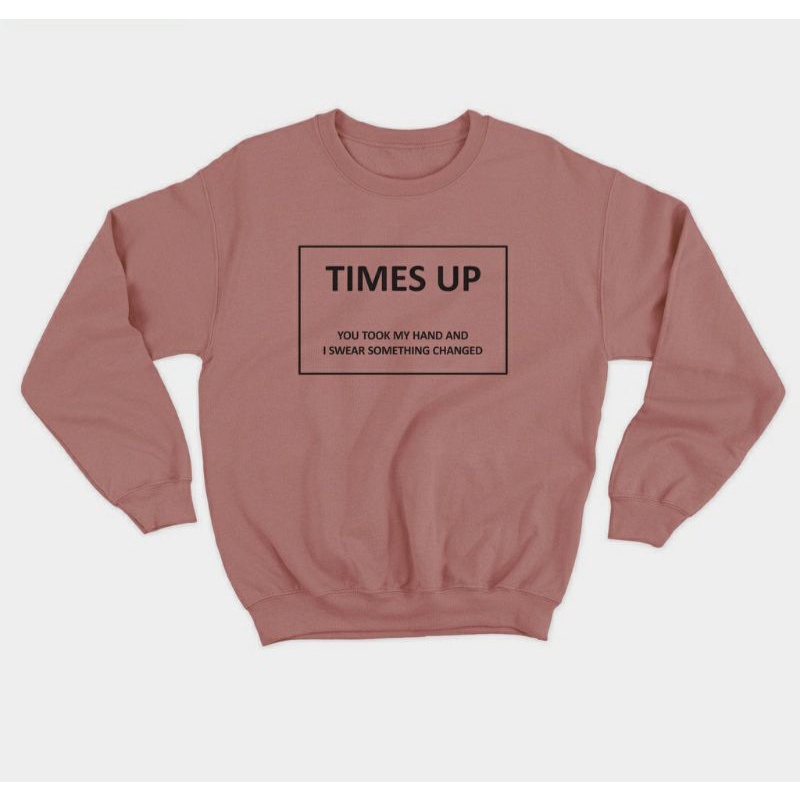 SWEATER CREWNECK BASIC PRIA WANITA (TIMES UP)