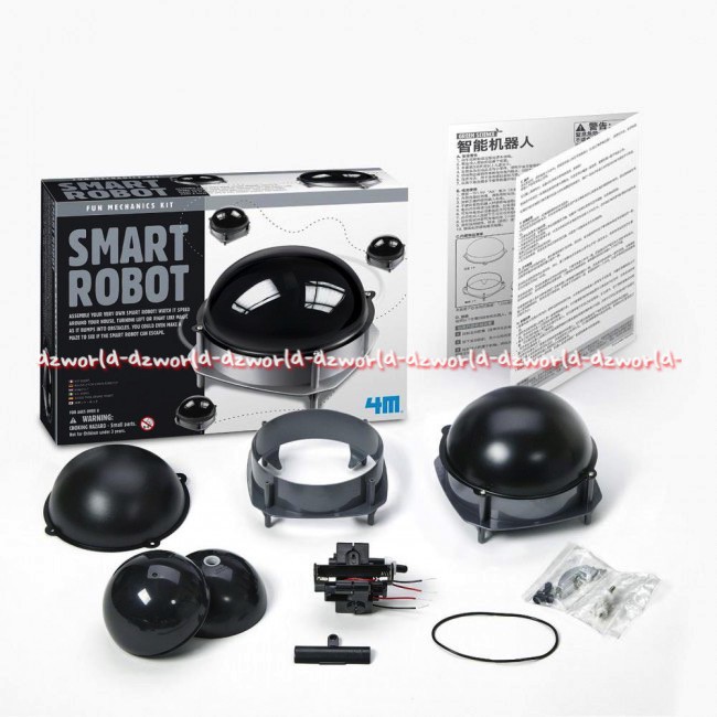 4M Smart Robot Fun Mechanics Kit Mainan Membuat dan Merakit Robot