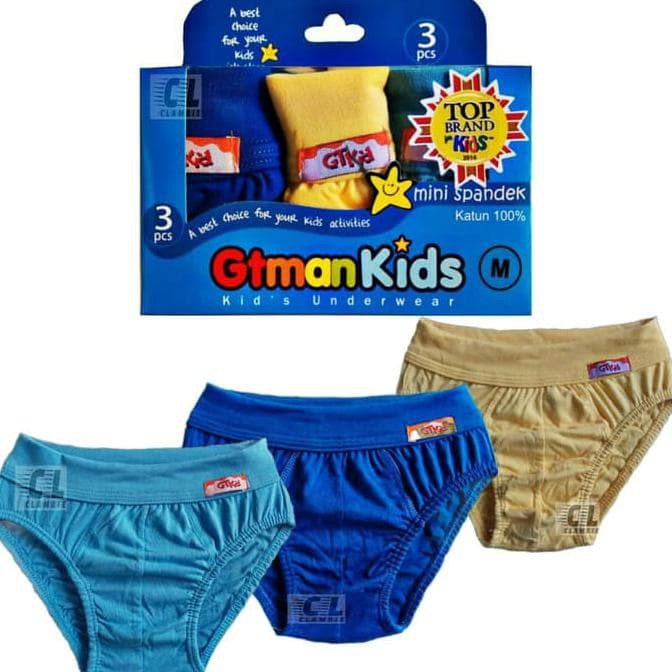 1 Box GT Man Kids 708 CD Celana  Dalam Anak Cowok  Mini 