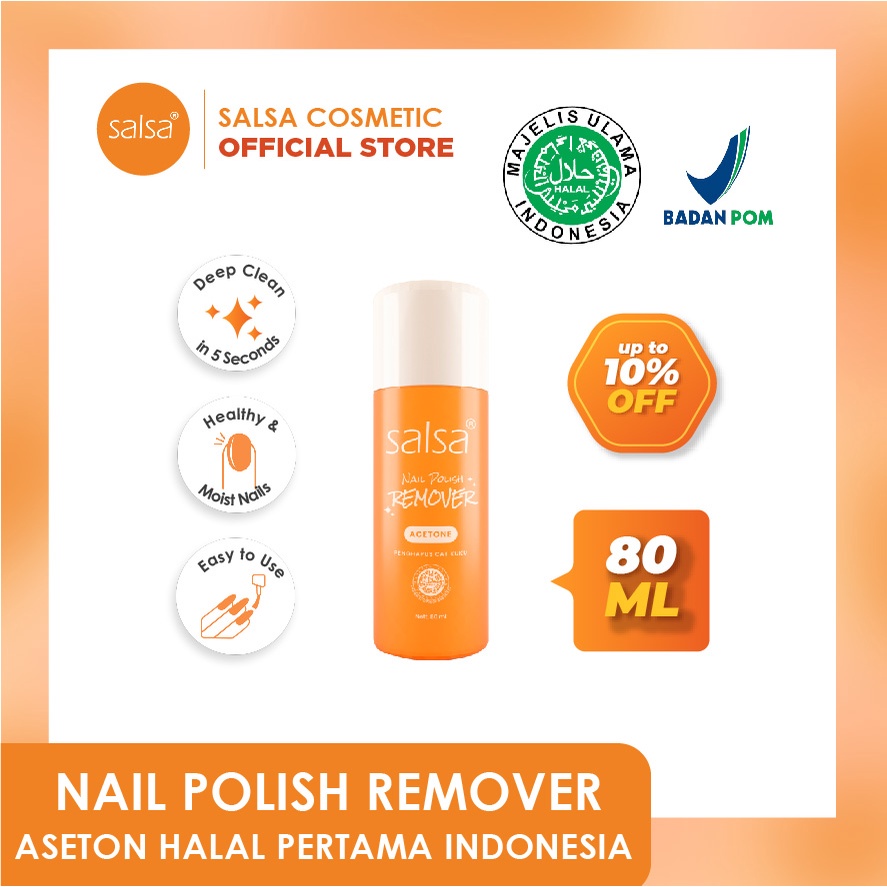 𝐑𝐀𝐃𝐘𝐒𝐀 - SALSA Nail Polish Remover - Aseton HALAL Pembersih Cat Kuku