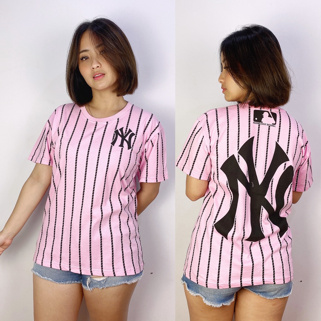 KC008 HanJyou Kaos Wanita Lengan Pendek KingCup NY New Yankees Baseball Full Print Dewasa-5