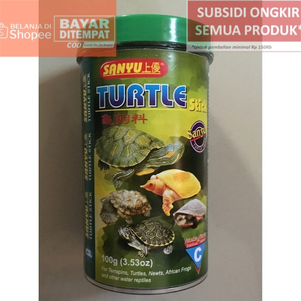 ADY78 Makanan Pakan Kura Kura Brazil TURTLE FOOD STICK 350 Gram