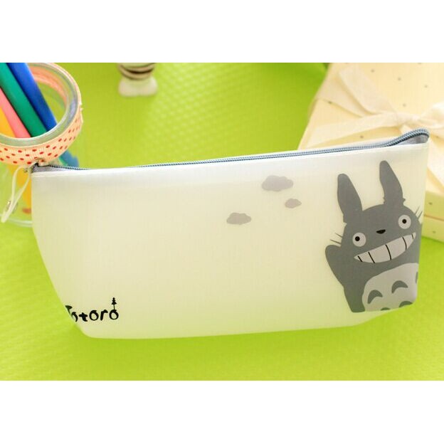 CIVETO TP030 Tempat Pensil Silicone White Totoro / Tempat Kosmetik-5