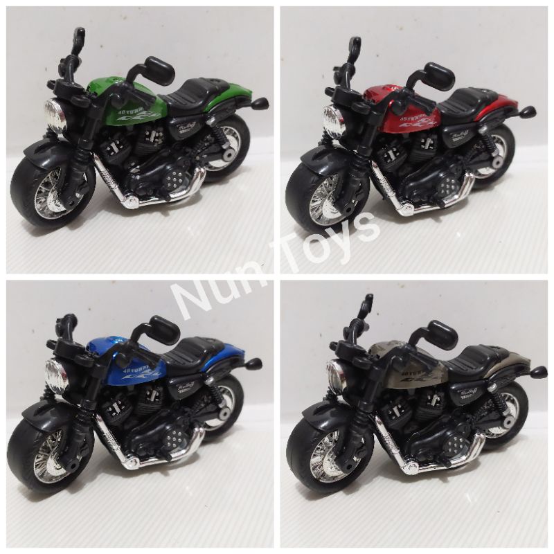 Mainan Diecast Miniatur Motor Moge