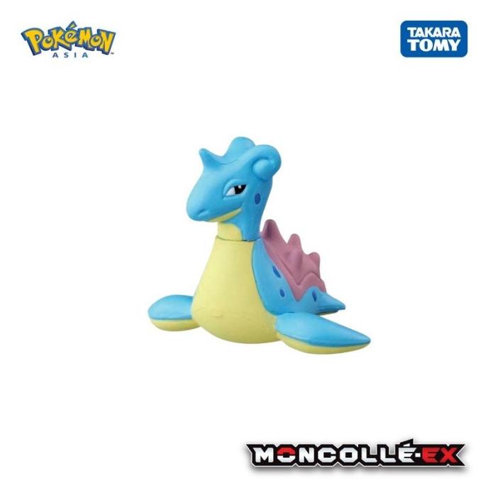 Moncolle EX #65 Lapras (Asia Ver.) Takara Tomy Pokemon Figure Mainan