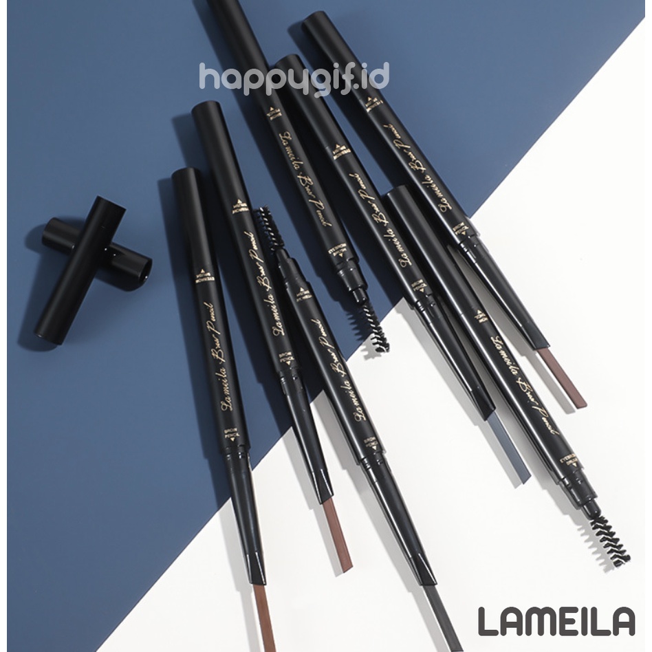 LAMEILA Pensil Alis Original Eyebrow 2 in 1 Boxless Kepala Ganda 7 Warna LA026 809