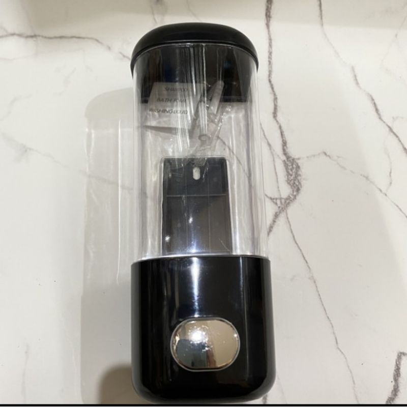 Soap dispenser cair single black / Tempat sabun cair single hitam