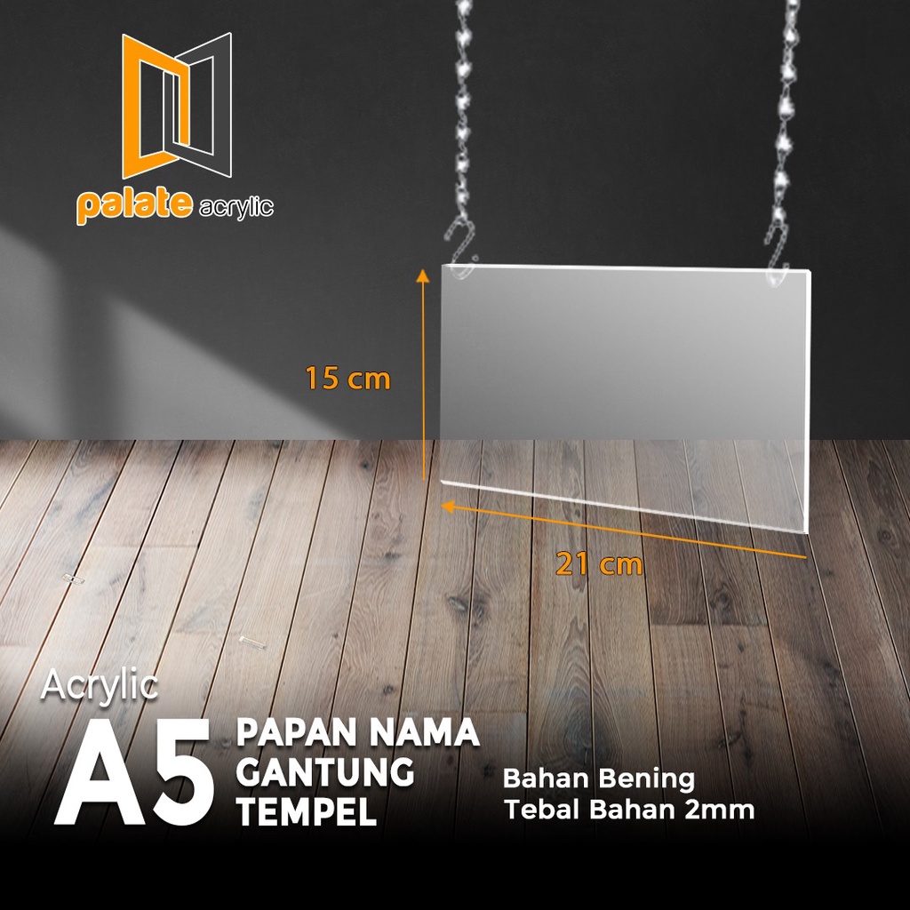 

AKRILIK BROSUR GANTUNG A5