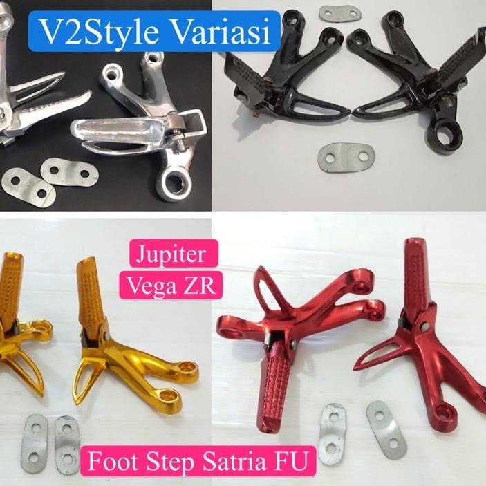 ❊ FOOTSTEP KAKI BELAKANG STEP GANTUNG LIPAT SATRIA FU JUPITER VEGA ZR MX KING SET KIRI KANAN FULL CH