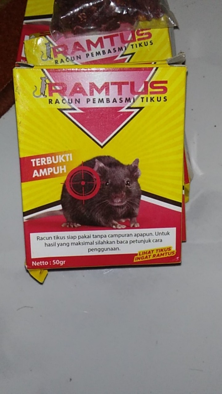 Ramtus Obat Racun Tikus Langsung Mati Kering Tidak Bau Sangat Ampuh Racun Pembasmi Tikus 6 Pack