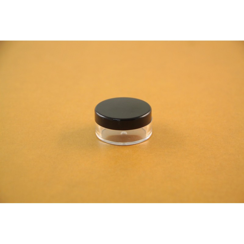 OBRAL MURAH POT KOSMETIK 10 GRAM HITAM BENING - KEMASAN MAKEUP TOOLS - SHARE IN JAR TEMPAT CREAM/LIP BALM
