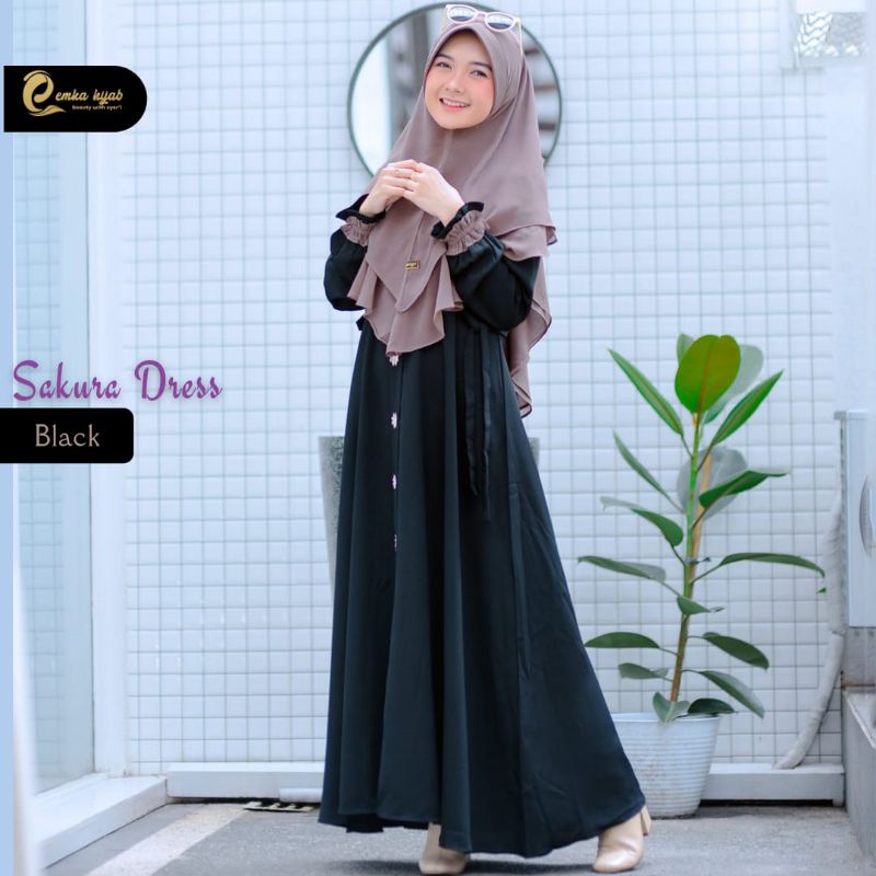 PO SAKURA DRESS BY EMKA HIJAB
