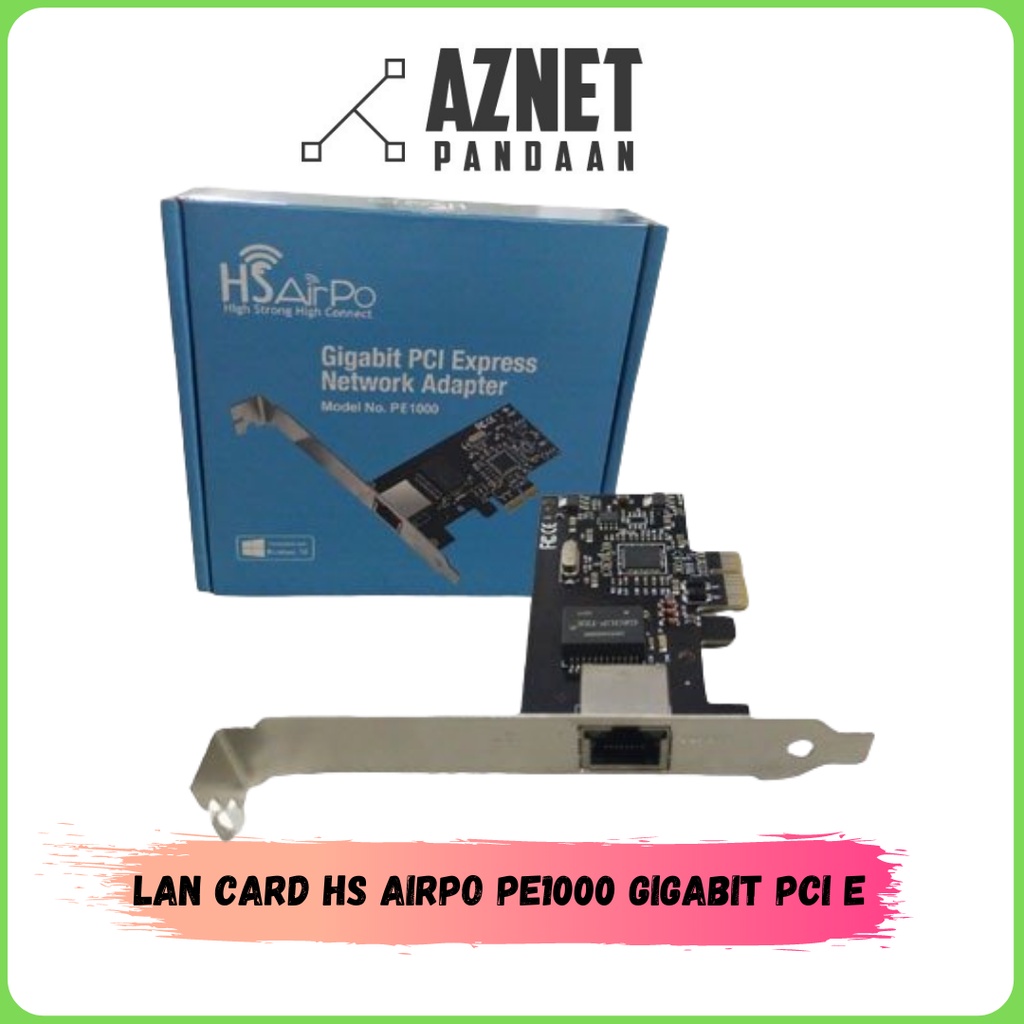 LAN CARD HS AirPo PE1000 GIGABIT PCI E