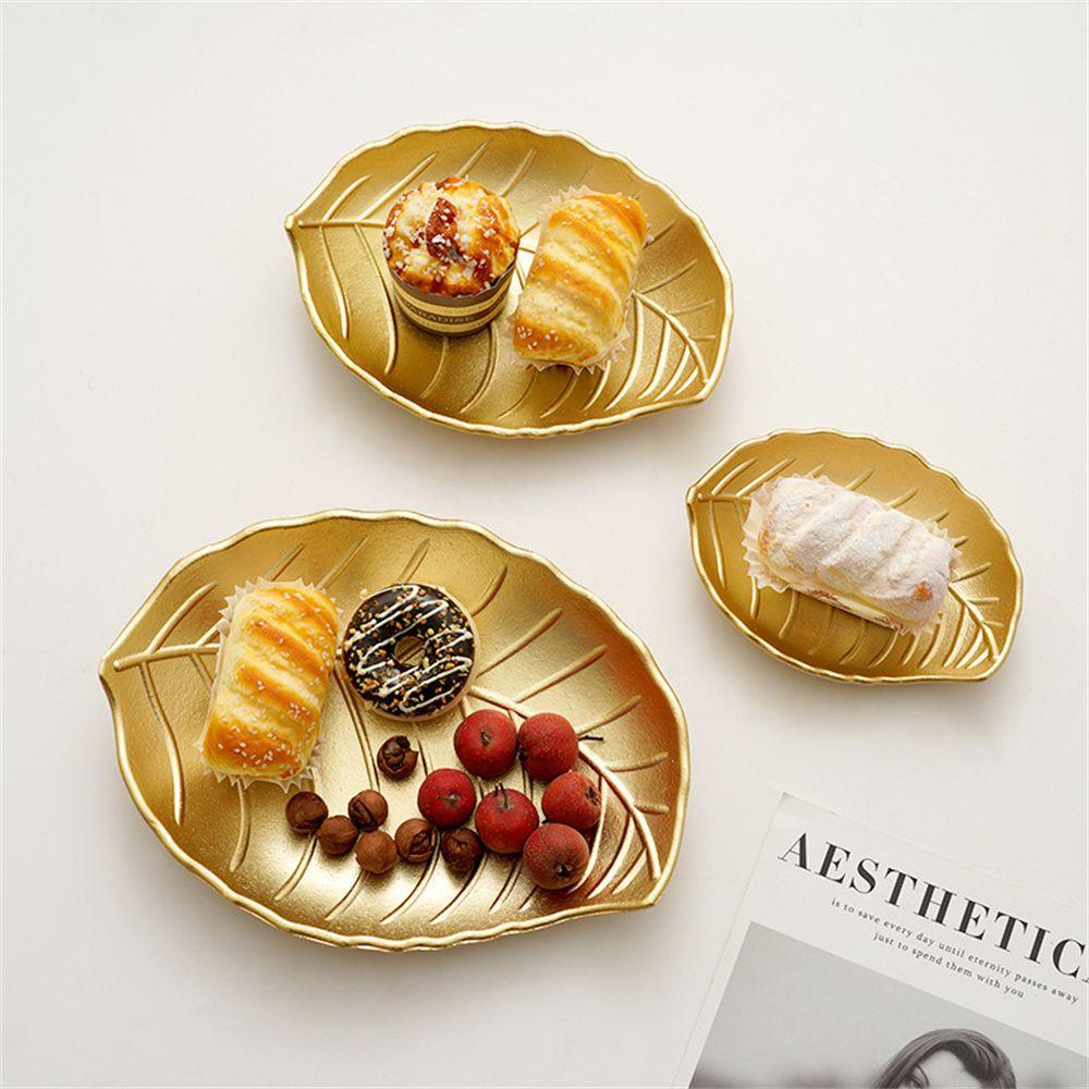 SOLIGHTER Candy Plate Durable Large Capacity Jewelry Tray Leaf Shape