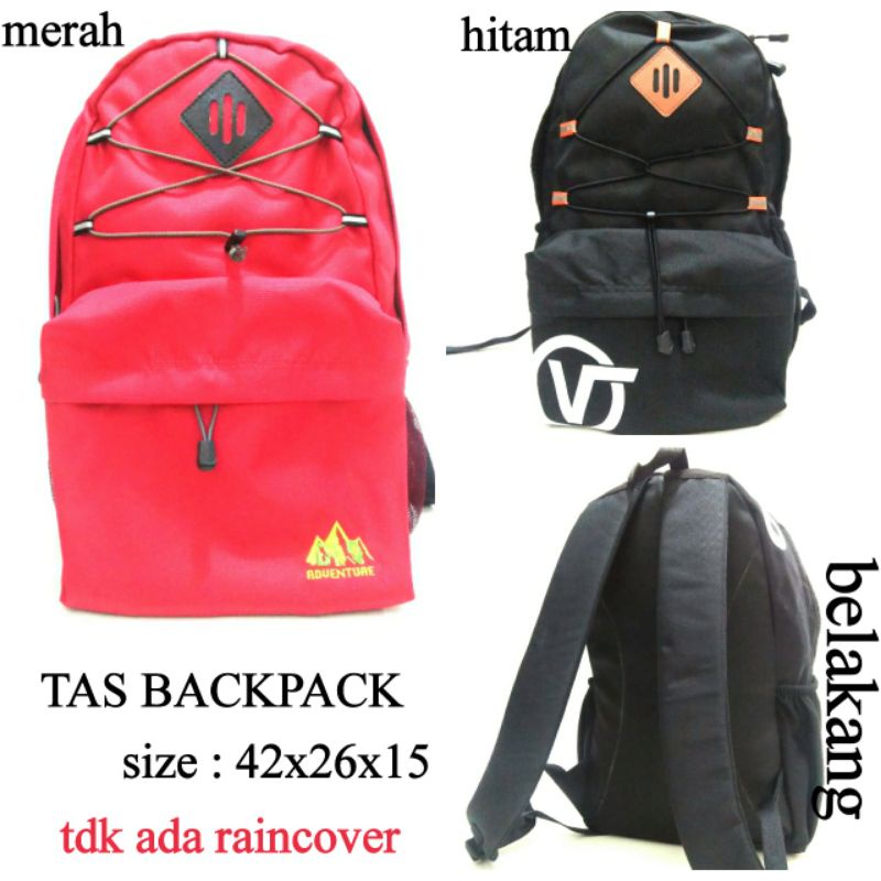 TAS RANSEL ANAK SEKOLAH HARGA MURMER WARNA HITAM DAN MERAH