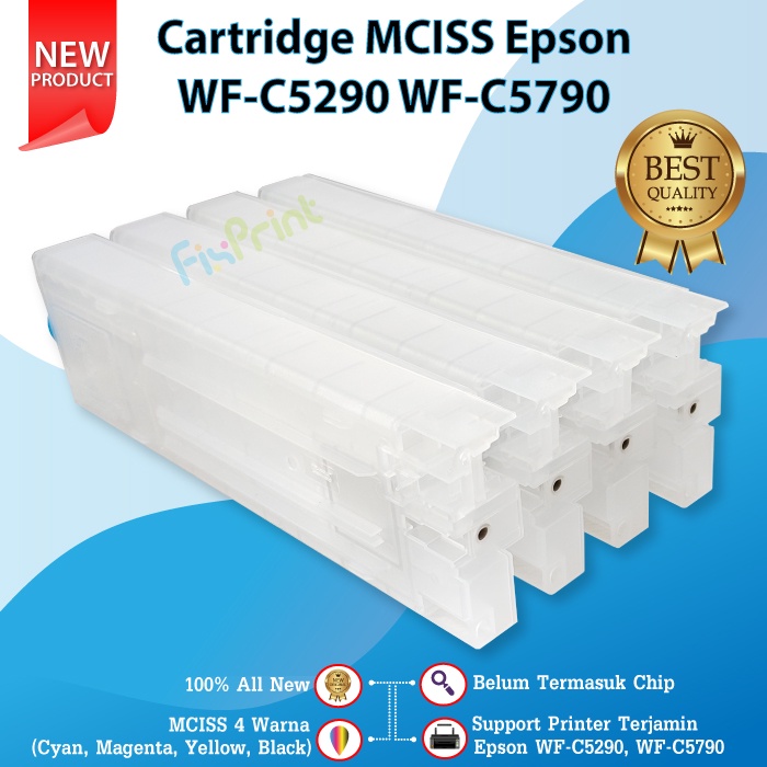 Cartridge MCISS Refillable Epson WF-C5290 WF-C5790 4 Warna Printer