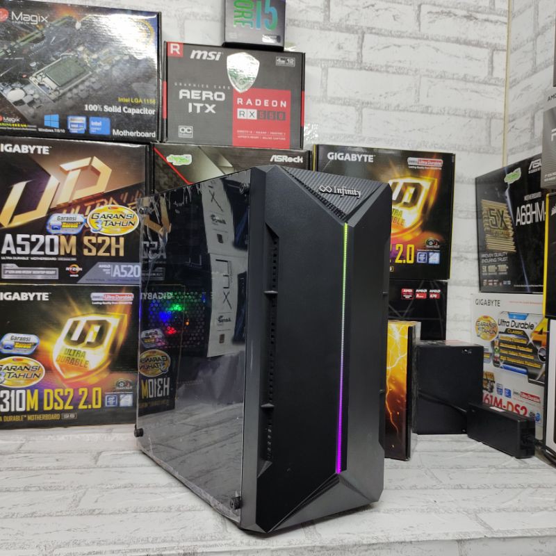 Pc Gaming Rakitan/Ryzen 3 3200G/Ddr 8Gb/Hdd 8Gb/