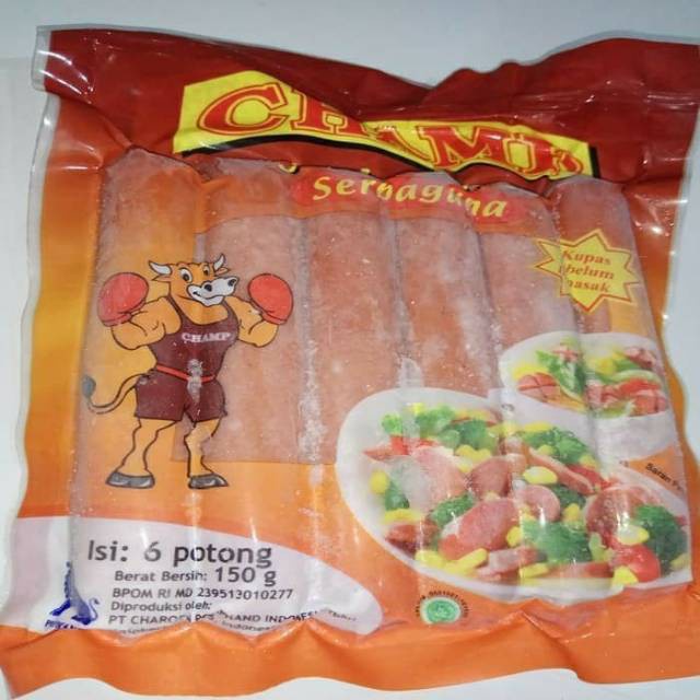 Champ Sosis Sapi 150g 375g (Khusus Gosend/Grab Surabaya)